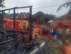 Tiga Rumah Terbakar di Madina