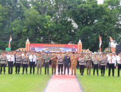 Polres Labuhanbatu Gelar Apel Pasukan Operasi Kepolisian Mandiri Kewilayahan Patuh Toba 2023