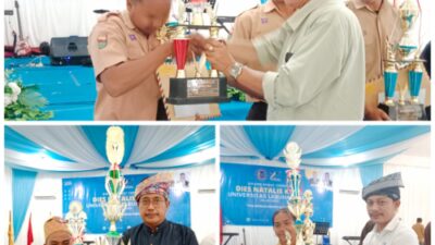 Rektor Serahkan Hadiah Pemenang Turnamen Diesnatalis Univeristas Labuhanbatu ke-25