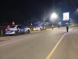 Sat Lantas Polres Simalungun Gelar Patroli Blue Light, Pastikan Lalu Lintas Aman dan Terkendali