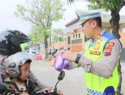 Polantas Imbau Pengendara Utamakan Keselamatan Sambil Berbagi Sarapan