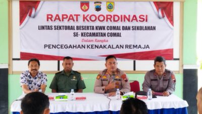 Rapat Koordinasi Lintas Sektoral Beserta KWK Comal dan Sekolahan