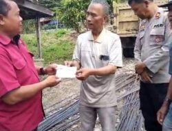 Kapolres Toba Bantu Pembangunan Gereja GKPI Aek Bolon