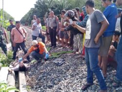 Pria Warga Sinaksak Tewas Ditabrak Kereta Api