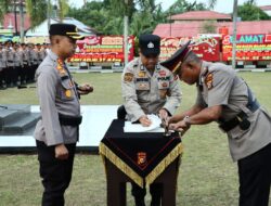 Kapolres Kampar Pimpin Sertijab 4 Kapolsek & Pelantikan Kabaglog