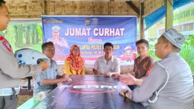 Polres Simalungun Perkenalkan ETLE Saat Jumat Curhat