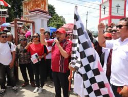 Bupati Lepas Peserta Festival Marching Band Piala Bupati Taput
