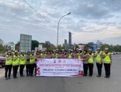 Polwan Polda Kepri Gelar Gatur Lantas Meriahkan HUT Polwan ke-75