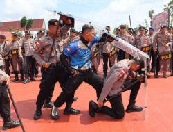 Polres Bintan Gelar Latihan Pengendalian Massa