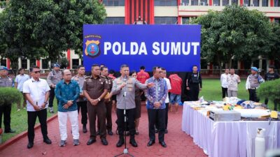 Polda Sumut Ungkap Sindikat Perampok Spesialis Mesin ATM 