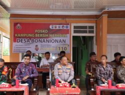 AKBP Hary Resmikan Posko Kampung Anti Narkoba di Desa Bonanionan
