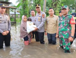 Kapolres Labuhanbatu Beri Bantuan Untuk Korban Banjir di Bilah Hilir