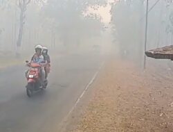 Jalur Pemalang – Bantarbolang Tertutup Asap Kebakaran TPA Pesalakan