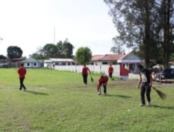 Peduli Lingkungan, Lapas Siborongborong Laksanakan Aksi Bersih Kantor