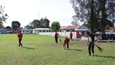 Peduli Lingkungan, Lapas Siborongborong Laksanakan Aksi Bersih Kantor