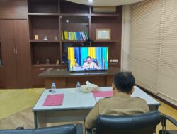 Pemkab Kampar Ikuti Rakor Rutin Pengendalian Inflasi Secara Virtual