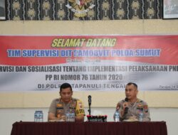 Tim Supervisi Ditpamobvit Poldasu Kunjungi Polres Tapteng