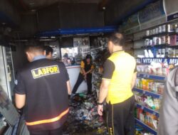 Apotik Kimia Farma Jalan Sutomo Siantar Terbakar, Polisi Olah TKP