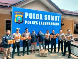 Polres Labuhanbatu Gagalkan Pengiriman Ganja 12 kg Antar Provinsi