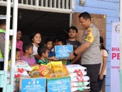 Sambut HUT Lantas ke-68, Polres Tapteng Gelar Bansos ke Panti Asuhan