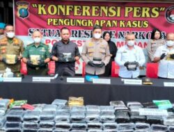 Polrestabes Medan Ungkap 56 Kasus & Amankan Puluhan Tersangka Narkoba