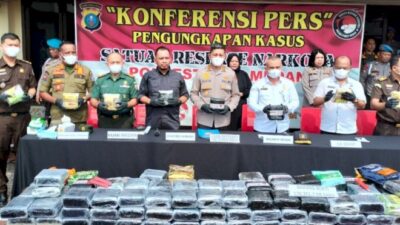 Polrestabes Medan Ungkap 56 Kasus & Amankan Puluhan Tersangka Narkoba