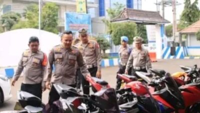 Ratusan Sepeda Motor dengan Knalpot Brong Diamankan Polisi