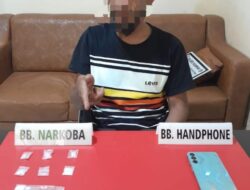 Satnarkoba Polres Kampar Tangkap Pelaku Narkoba di Desa Binuang