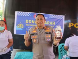 HUT Polantas ke-68, Satlantas Polres Humbahas Gelar Donor Darah