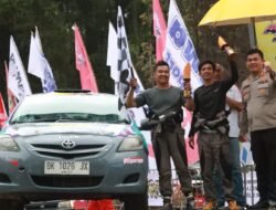 Kapolres Simalungun Serahkan Tropy Juara APRC Danau Toba Rally 2023