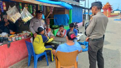 Polsek Kualuh Hilir Lakukan Patroli di Kampung Bebas dari Narkoba