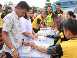 Polres Humbahas Gelar Test Kesamaptaan Jasmani Berkala