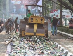 Pemkab Bogor Musnahkan 6.000 Botol Miras Hasil Razia Nobat