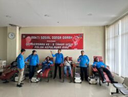 Anniversary ke-5, Alumni Setukpa WSW-47 Polda Kepri Gelar Donor Darah