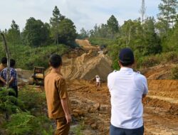 Bupati Humbahas Tinjau Pembangunan Jalan Akses Food Estate & TSTH