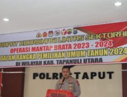 Persiapan Pemilu 2024, Kapolres Taput Pimpin Rapat Lintas Sektoral