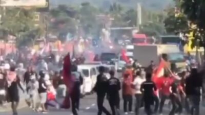 Bentrok Simpatisan PDIP Vs GPK di Muntilan Magelang 