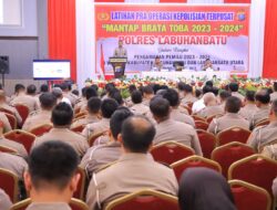 Polres Labuhanbatu Latihan Pra Ops Mantap Brata Toba 2023-2024