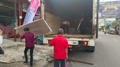 1.032 Bilik Suara Tiba di Gudang KPU Kota Sibolga