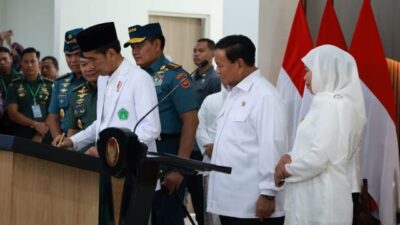 Presiden RI Didampingi Menhan Prabowo Resmikan Dua RS TNI di Surabaya