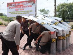 Jelang Pemilu 2024, Samapta Polres Humbahas Tingkatkan Latihan Dalmas