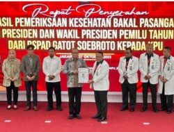 KPU Umumkan Hasil Tes Kesehatan Capres-Cawapres