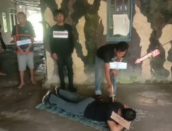 Polres Labuhanbatu Gelar Rekonstruksi Pembunuhan di Kafe Marupak Janji