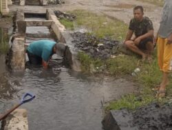 Antisipasi Banjir, Desa Sei Sentosa Gotroy Bersihkan Drainase