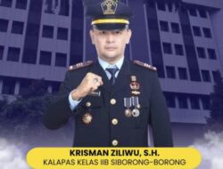 Krisman Ziliwu Jabat Kalapas Kelas IIB Siborongborong