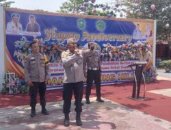 Kapolsek Hadirkan Personil Polsek yang Alumni di HUT SMAN 1 Tapung Hilir