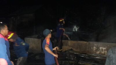 Diduga Korsleting Listrik, 4 Rumah Warga Hutapuli Hangus Terbakar