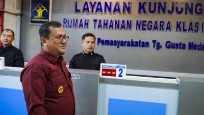 Kadivpas Kanwil Sumut Kunjungai Rutan Kelas 1 Medan