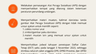 Panwaslu Panai Hulu Diminta Tertibkan APS Parpol dan Caleg