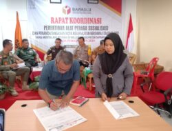 Satpol PP & Bawaslu Tapteng Akan Tertibkan APK yang Langgar Aturan
